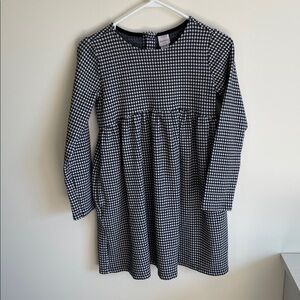 Hanna Andersson Black and White Gingham Dress